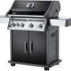 Napoleon Gasbarbecue Met Zijbrander Rogue Zwart 64 X 144 X 121 Cm