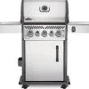 Napoleon Gasbarbecue Met Achter- En Zijbrander Rogue Zilver 130 X 64 X 123 Cm