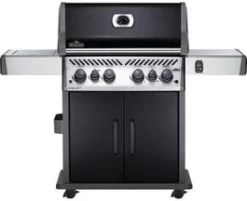 Napoleon Gasbarbecue Met Achter- En Zijbrander Rogue Zwart 154 X 64 X 123 Cm