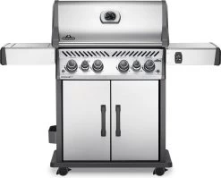 Napoleon Gasbarbecue Met Achter- En Zijbrander Rogue Zilver154 X 64 X 123 Cm