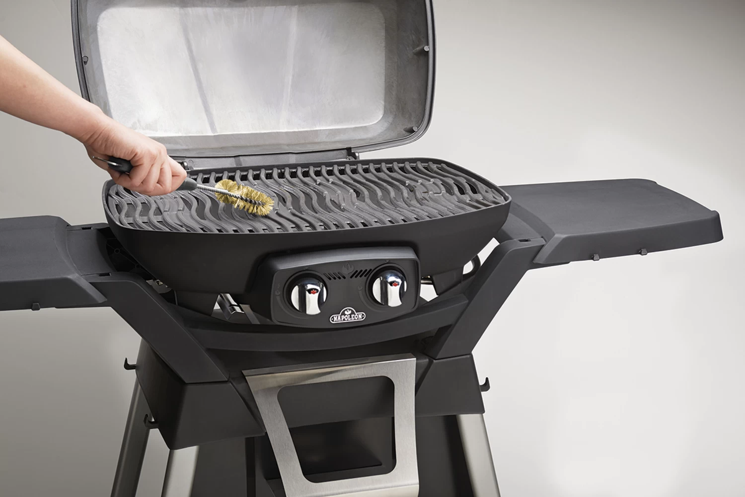 Napoleon Messing Grillborstel 3 Napoleon Messing Grillborstel - Afbeelding 3